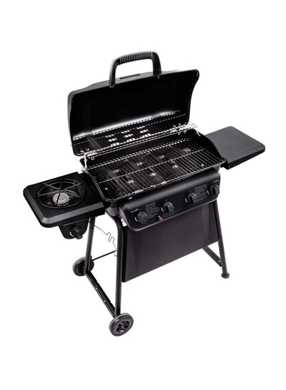 Char-Broil 4 Burner with Side Burner Gas Grill, Black