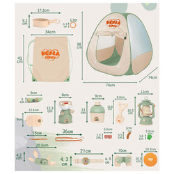 Stem Camping Set, 13 Pieces, Ages 3+, Multicolour