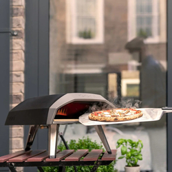 Ooni Koda Gas-Powered Outdoor Pizza Oven, Black/Silver