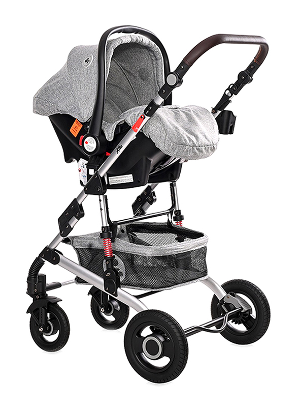 Lorelli Classic Alba Premium Baby Stroller Set, Opaline Grey