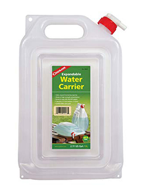 

Coghlans Expandable Water Carrier, 2 Gallon, White