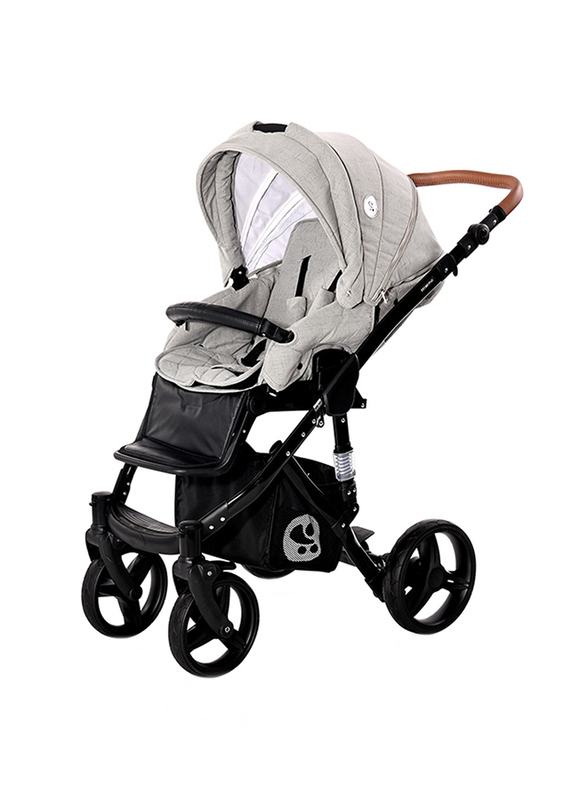 Lorelli Classic Rimini Baby Stroller with Mama Bag, Steel Grey