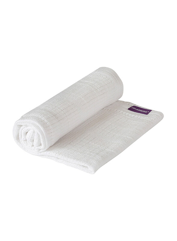 

Clevamama Cellular Blanket, Cot/Cot Bed 120 x 140cm, White