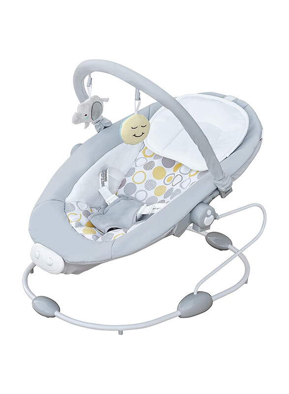 

Moon Hopper Baby Bouncer Multi-Functional Rocking Chair, 0-6 Months, Grey