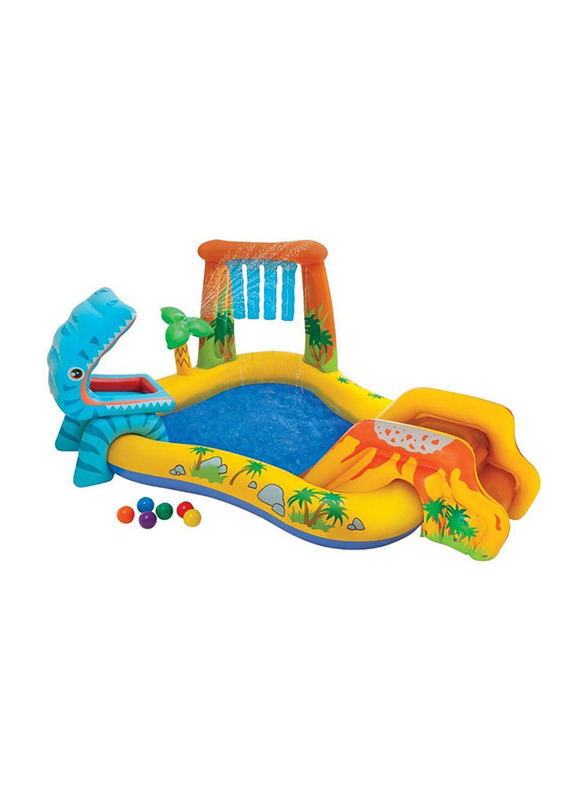 Intex Dinosaur Play Center Swimming Pool, Ages 3+, Multicolour