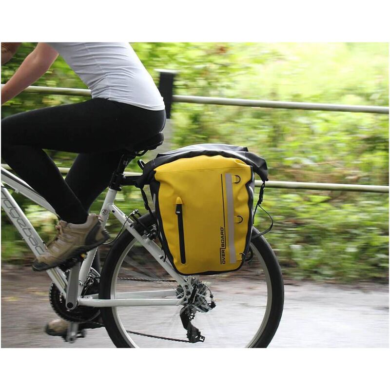 Overboard Classic Waterproof Bike Pannier, 17L, Yellow