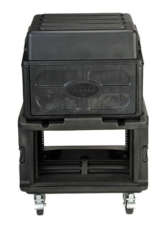 SKB Roto Molded Rack Expansion Case with Wheels, Black