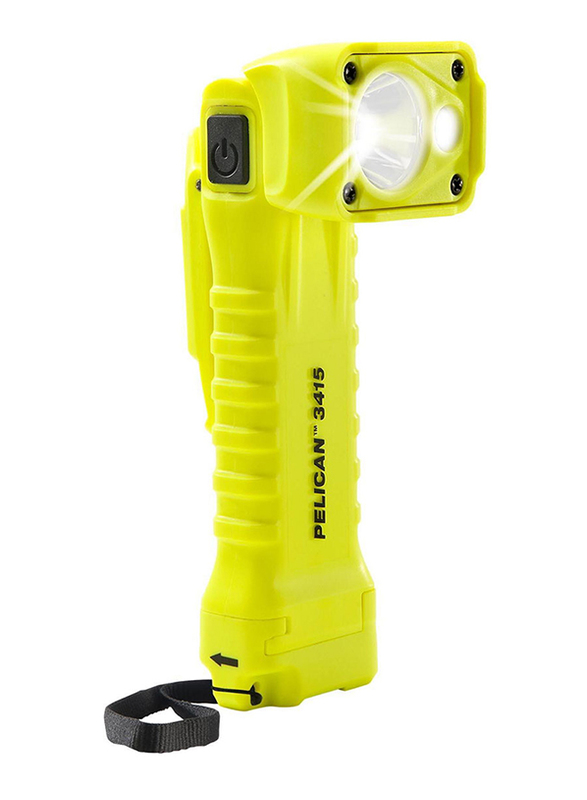 Pelican 3415 Right Angle Approved 3AA LED Light, 336 Lumens, Yellow