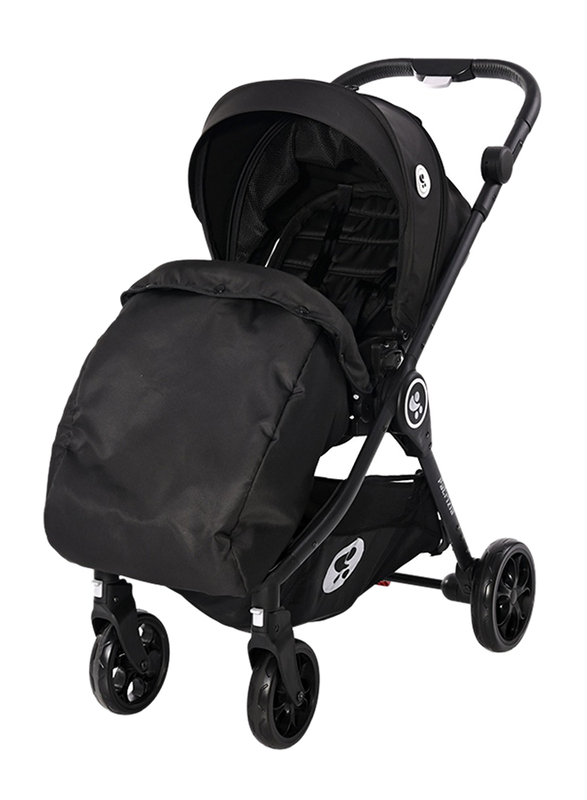 Lorelli Premium Patrizia Baby Stroller, Black