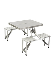 Procamp Aluminium Picnic Table, Grey