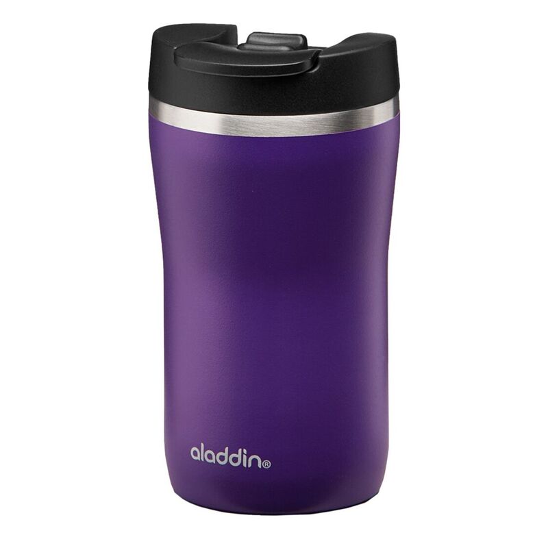 Aladdin 0.25 Litre Stainless Steel Cafa Thermavac Leak-Lock Vacuum Flask, Violet Purple