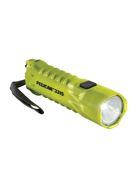 Pelican 3315C UL/IECEX LED Flashlight, 160 Lumens, Yellow