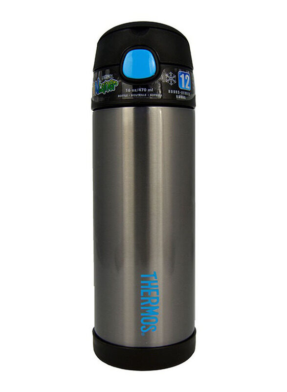 

Thermos 470ml Funtainer Stainless Steel Hydration Bottle, Black