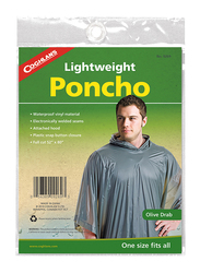 Coghlans Lightweight Poncho, 203 x 134cm, Olive