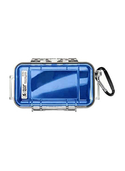 Pelican 1015 WL/WI BK Micro Case, Clear Blue