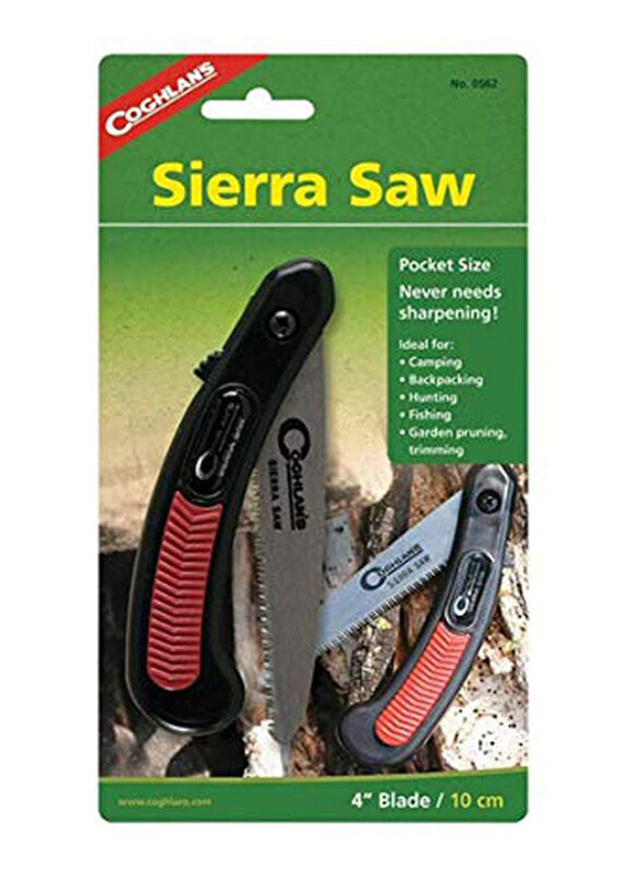 Coghlans Pocket Sierra Saw, Black/Red