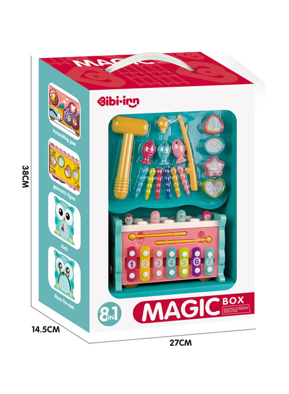 IBI-IRN Hexahedron Magic Box, Infant Toys with Multiple Games and Activities, Months 12+