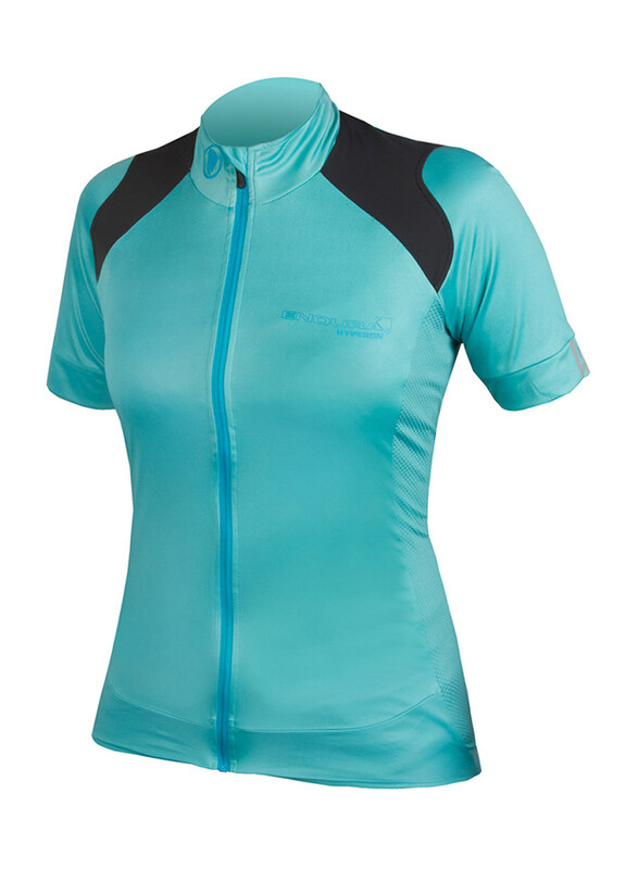 

Endura Hyperon Short Sleeve Jersey Ltd for Women, Large, Turquoise