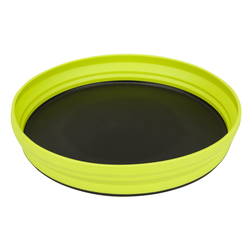 Sea to Summit 39oz Silicone Side Nylon Base Round Serving Plate, Lime