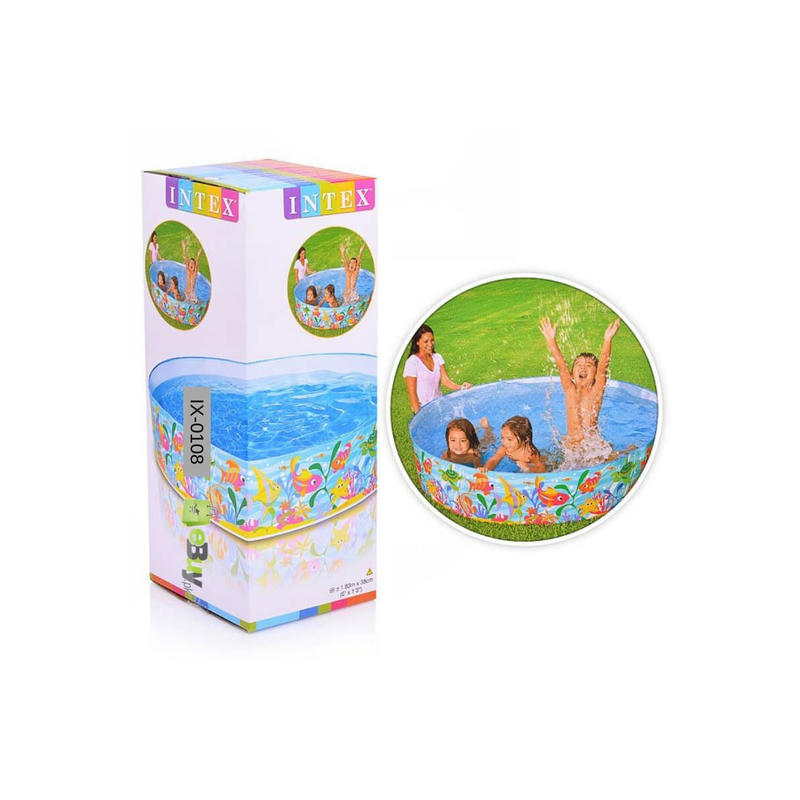 Intex Ocean Play Snapset Swimming Pool, 183cm x 38cm, Multicolour