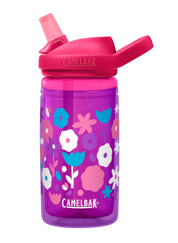 Camelbak Eddy+ Kids Flower Power Insulated Bottle 14oz, Pink