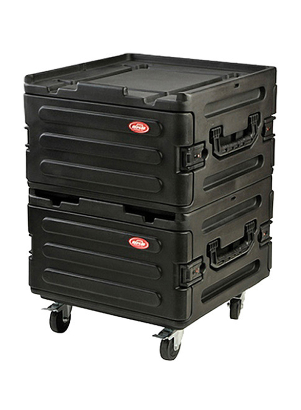 SKB Roto Molded Rack Expansion Case with Wheels, Black