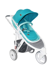 Lorelli Premium Calibra 3 Baby Stroller, Aquamarine