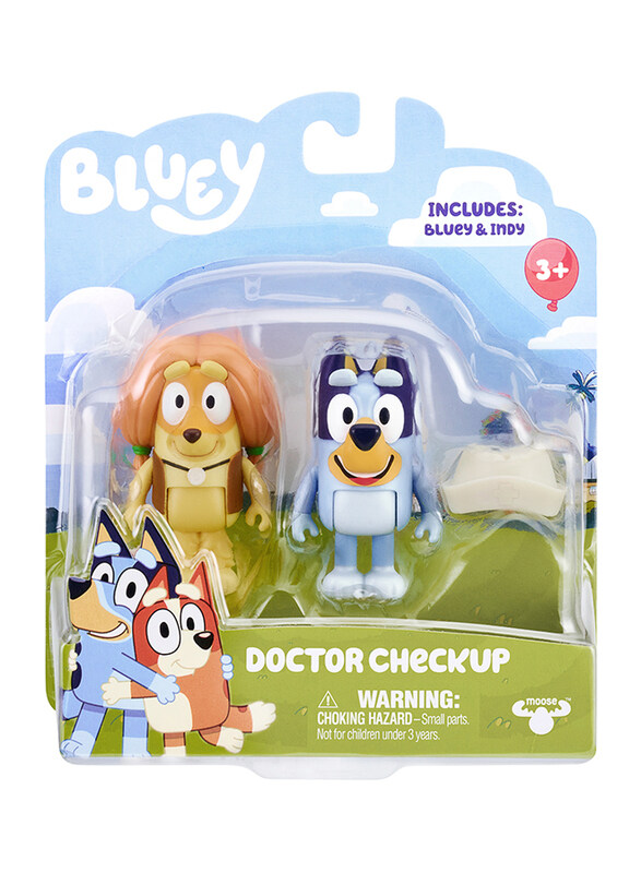 

Moose Bluey Doctor Checkup Set, 2-Pack, Ages 3+