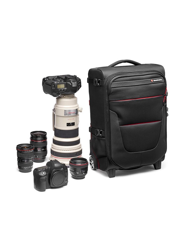 

Multiple Manfrotto Pro Light Reloader Air-55 Carry-On Roller Bag for DSLR Camera/Lenses, Black