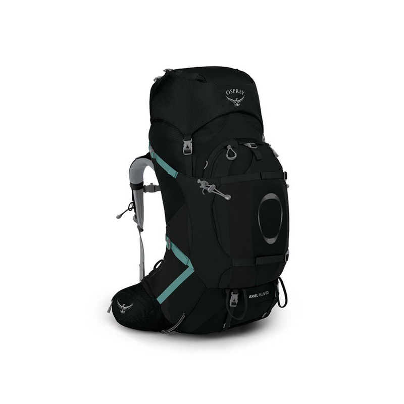 Osprey Ariel Plus 60 Backpack for Women, M/L, Black