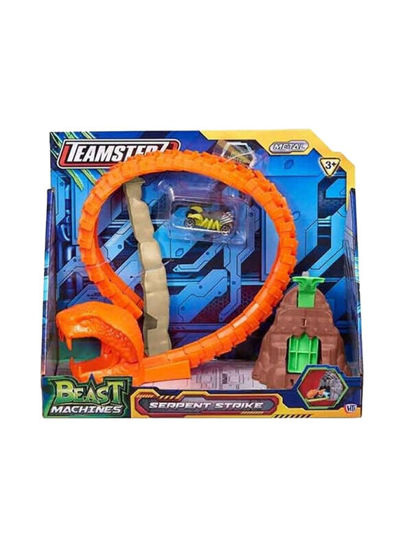 

Teamsterz Beast Machine Serpent Strike Playset with 1 Car, 2 Pieces, Ages 3+