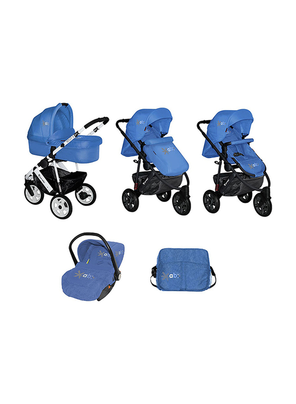 Lorelli Classic Monza 3 2in1 Baby Stroller, Blue