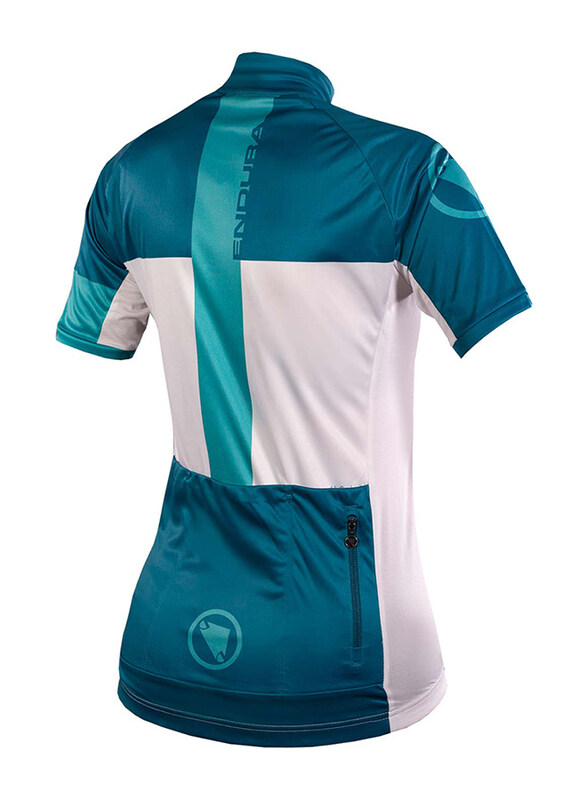 

Endura Hyperon Short Sleeve Jersey for Women, Large, White/Aqua