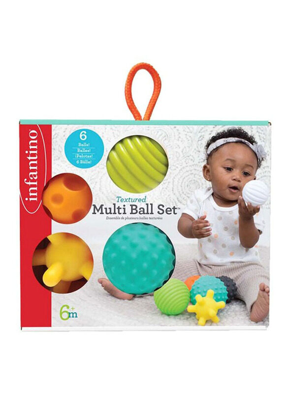 

Infantino Textured Multi Ball Set for Babies, Ages 6+ Months, Multicolour