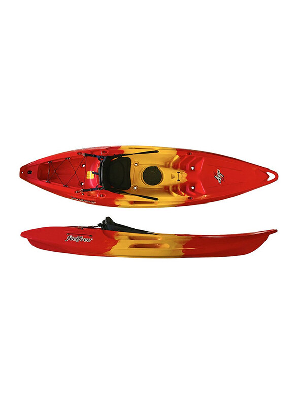 Feelfree Nomad Single Sit on Kayak with Wheel, Red/Yellow/Red Lava