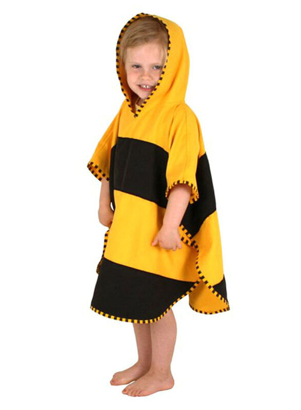 Little Life Bee Ultralight Poncho Towel, Yellow