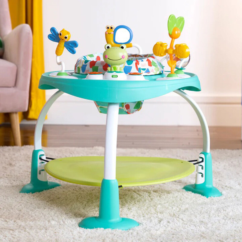 

Ingenuity 2-in-1 Playful Pond Bounceat Baby Activity Jumper & Table
