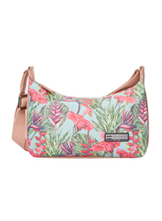 FeelFree Polyester Mini Tropical Handbag for Women, Harmony Mint