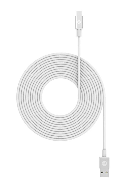 

Mophie 3-Meter USB Type-C Charge & Sync Cable, USB Type A to USB Type-C Cable for Smartphones & Tablets, White