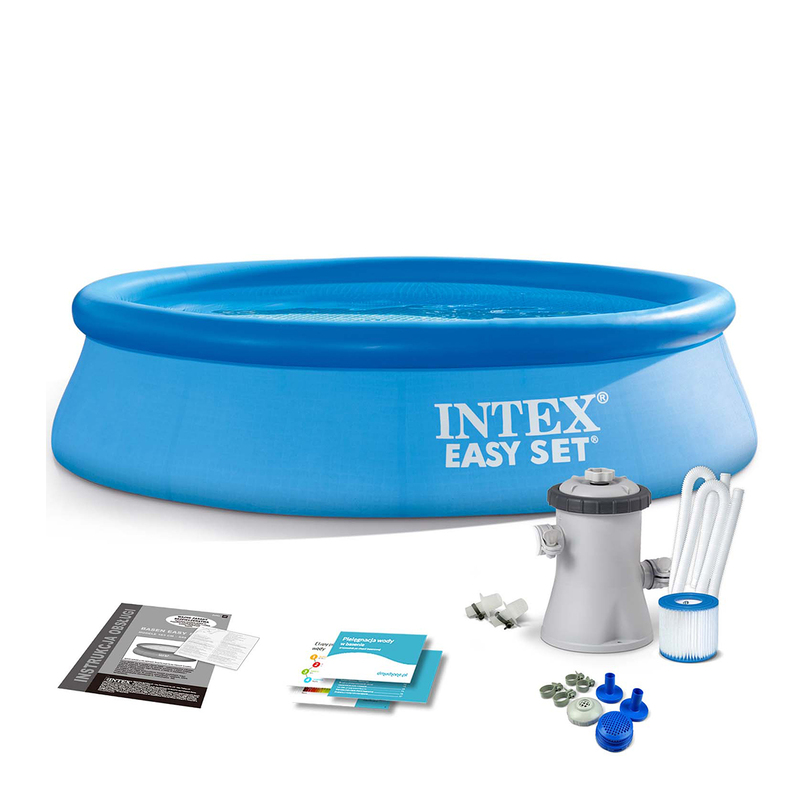 Intex Easy Set Pool with Pump, 2 Piece, 28108, Multicolour