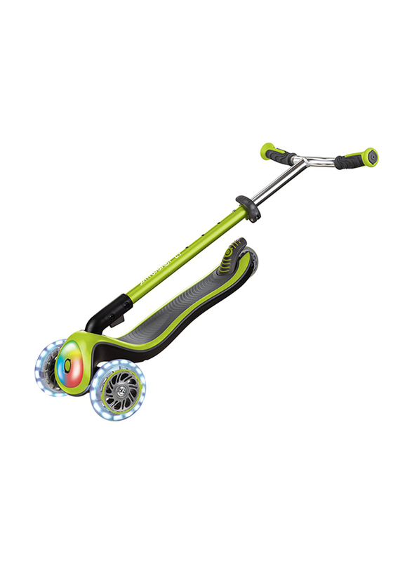 Globber Elite Prime Lights Scooter, Lime