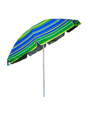 Procamp UV Beach Umbrella, Large, Blue/Green