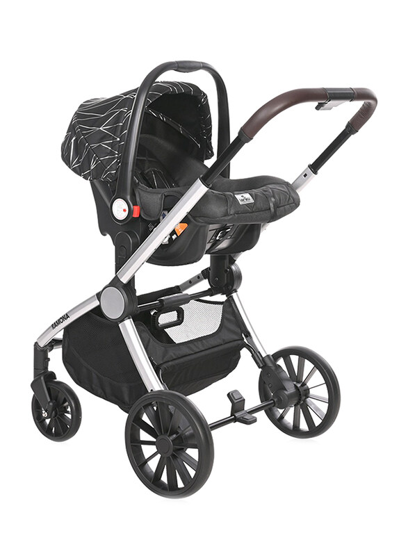 Lorelli Classic Ramona Baby Stroller, Silver Stripe