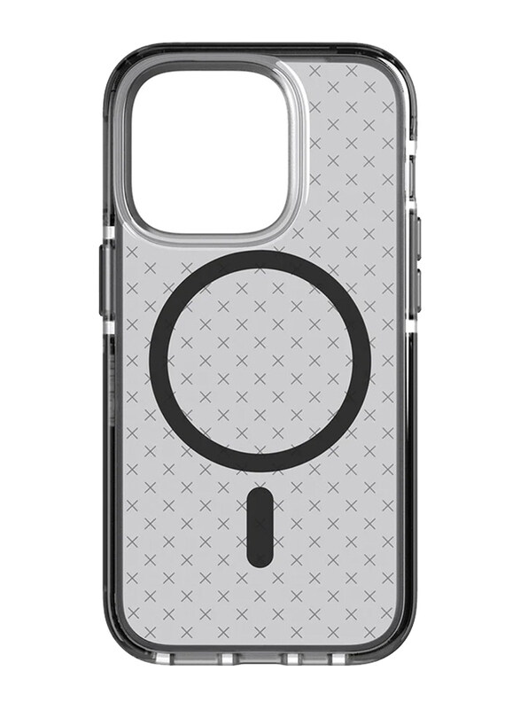 

NA Tech21 Apple iPhone 14 Pro Evo Check MagSafe Mobile Phone Case Cover, Black