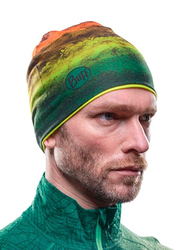 Buff Coolmax Reversible Beanie Unisex, One Size, Mot/Multicolour/Yellow Fluorescent