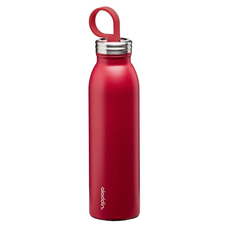 Aladdin 550ml Stainless Steel Chilled Thermavac Vacuum Flask, Cherry Red