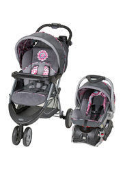 Baby Trend Ez Ride5 Travel System Paisley & Sit Right High Chair Paisley & Retreat Nursery Center, Multicolour