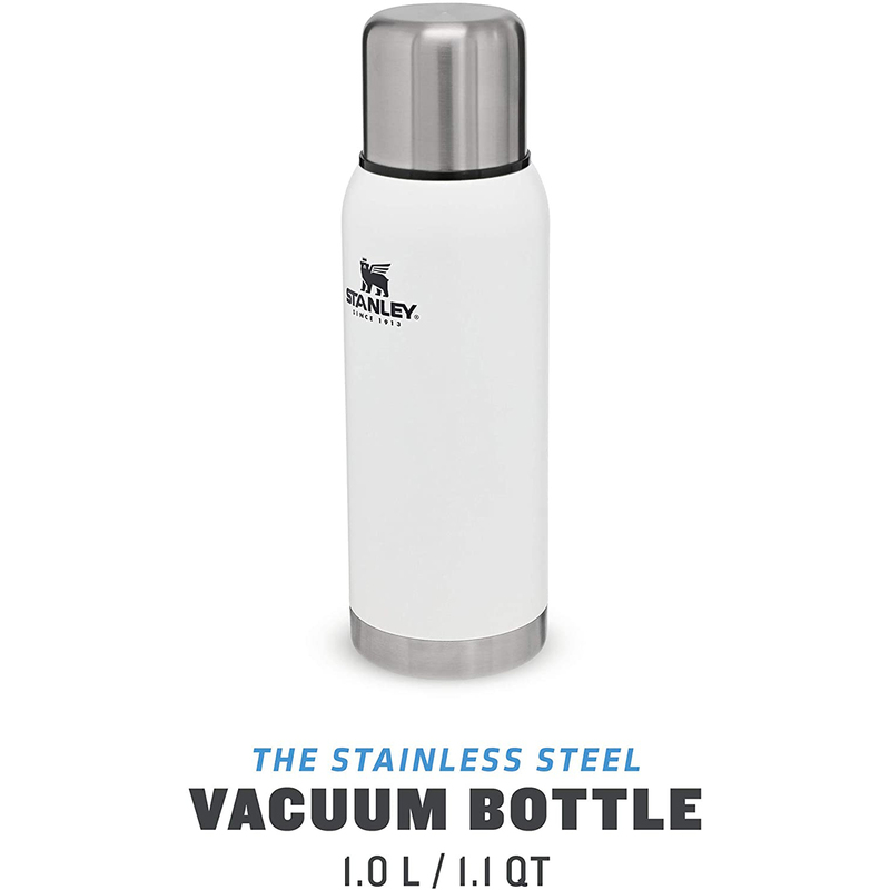 Stanley 1 Ltr Stainless Steel Vacuum Bottle, Polar White