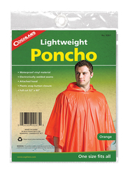 Coghlans Lightweight Poncho, 203 x 134cm, Orange