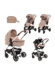 Lorelli Premium Angel 3-in-1 Baby Stroller, Beige